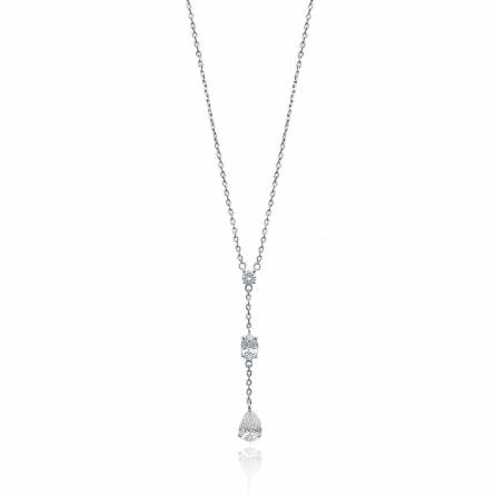 Woman silver Trio necklace