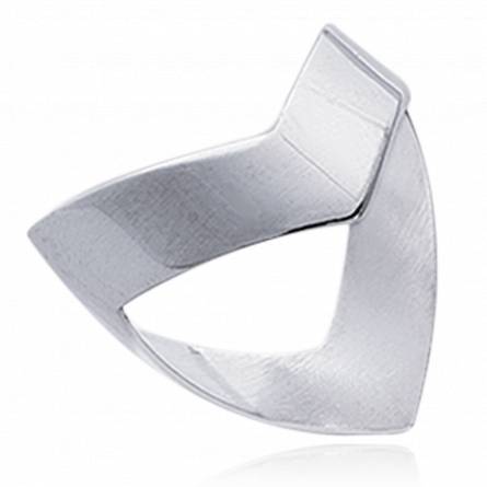 Woman silver V ring