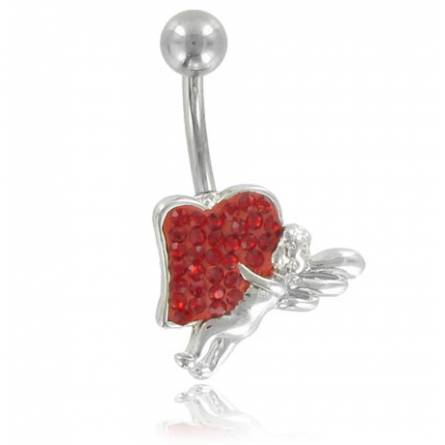 Woman stainless steel Armando angels red piercing