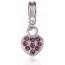 Woman stainless steel Edmée hearts pink charms mini