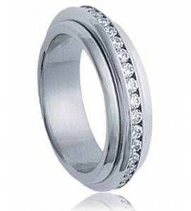 Woman stainless steel Néa fusion ring