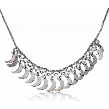 Woman stainless steel Riviére de Lune necklace
