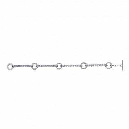 Woman stainless steel  ruthénié bracelet