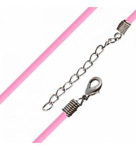 Woman stainless steel Simple pink necklace