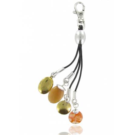 Woman stone Aristofanes orange key chain