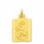 Anhänger gold Saint Christophe parchemin medaillon mini