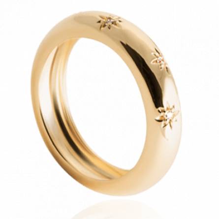 Bague femme plaqué or Ezzi