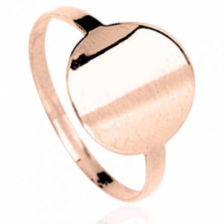 Bague femme plaqué or Kirby ronde