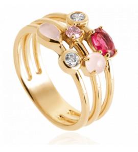 Bague Plaqué Or Ruth