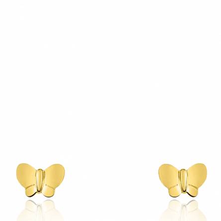 Boucles d'oreilles enfant or Butterfly gold