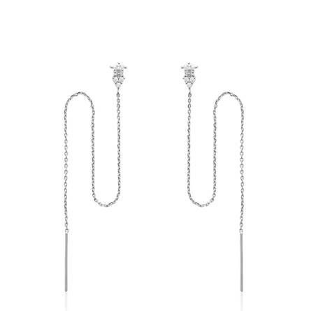 Boucles d'oreilles femme argent Antey