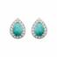Boucles d'oreilles femme argent Nandasiri turquoise 2