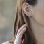 Boucles d'oreilles femme plaqué or Arisu 2