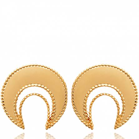 Boucles d'oreilles femme plaqué or Dalia