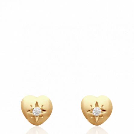 Boucles d'oreilles femme plaqué or Franois