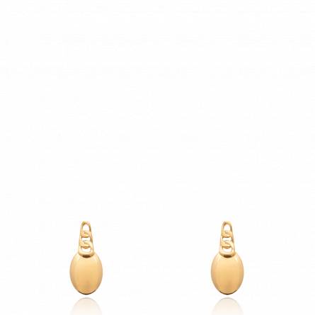 Boucles d'oreilles femme plaqué or Paquiri