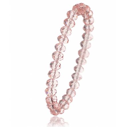 Bracelet en cristal rose biseauté Zara