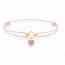 Bracelet enfant or Zeira coeur rose mini