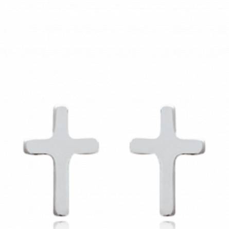Cercei argint croix