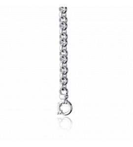 Chaine argent maille jaseron 9mm