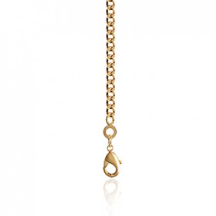 Chaine plaqué or maille gourmette 2mm
