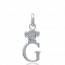 Children silver G lutin letters pendant mini