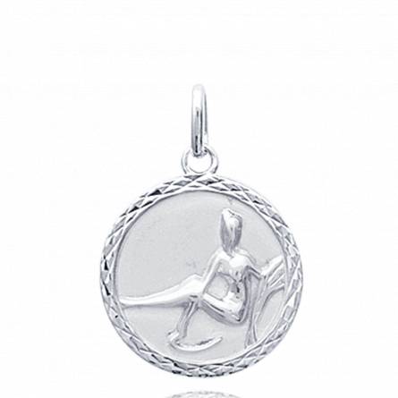Children silver Vierge medaillon pendant