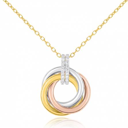 Collier cercle 3 ors