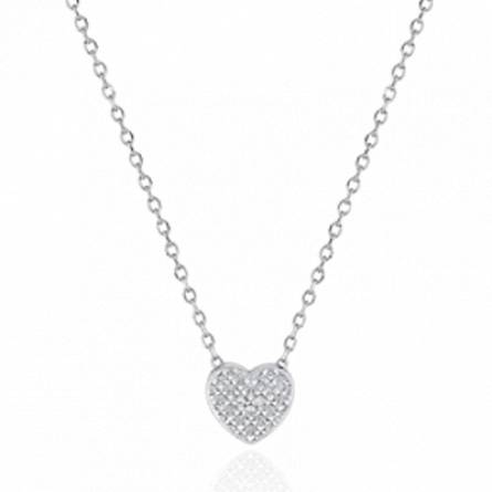 Collier femme argent Ithyia coeur