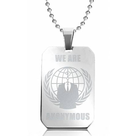 Collier pendentif We Are Anonymous