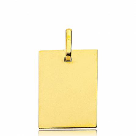 Gold Anastas rectangles pendant