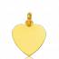 Gold Arista hearts yellow pendant mini