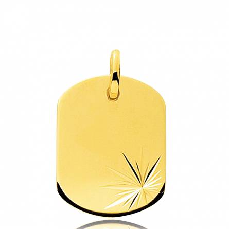 Gold Arkhip rectangles pendant