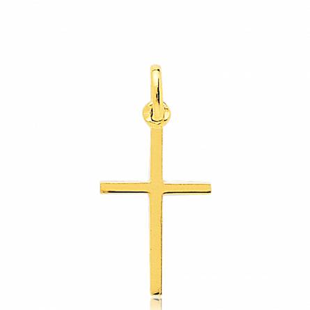Gold Feofil crosses pendant