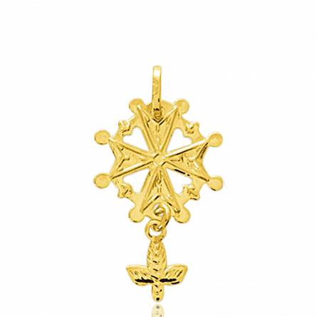 Gold Innokenti crosses pendant