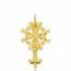 Gold Innokenti crosses pendant mini