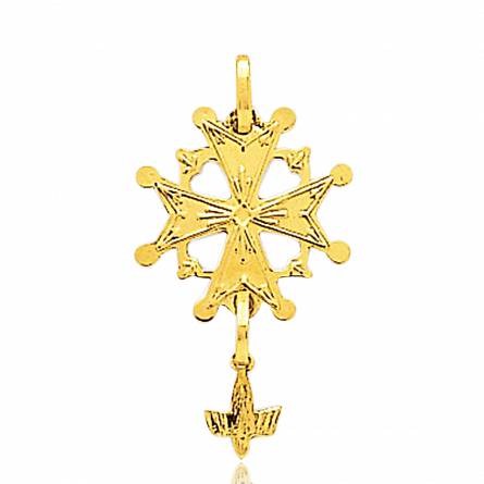 Gold Kostya crosses pendant