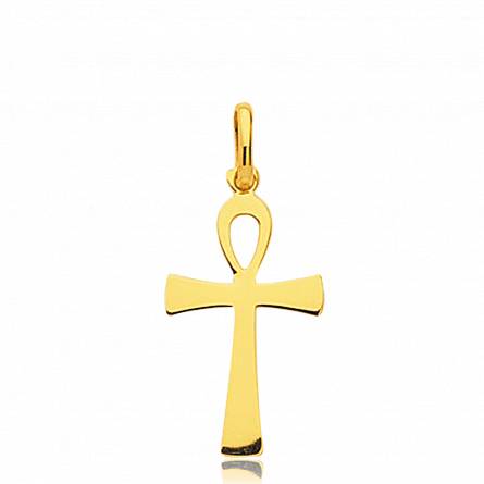 Gold Lavrenti crosses pendant