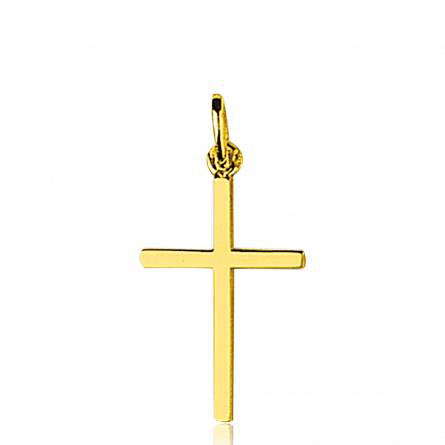 Gold Lazar crosses pendant
