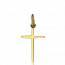 Gold Lev crosses pendant mini