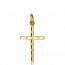 Gold Melor crosses pendant mini