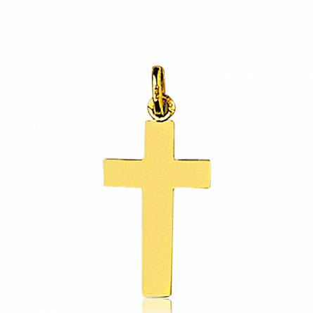 Gold Misha crosses pendant