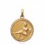Gold plated medaillon pendant mini