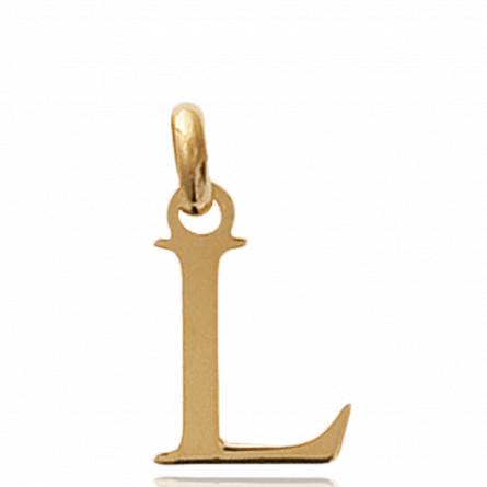 Gold plated Moderne letters pendant
