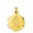 Gold Saint Christophe medaillon pendant mini