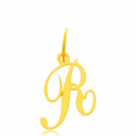 Gold Traditionnel letters pendant