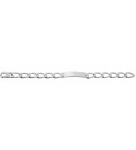 Gourmette argent maille cheval 8mm