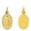 Hangers dames goud Vierge Marie Protection medaillon mini