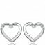 Heart  Silver Diamond Earring mini