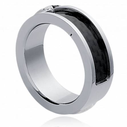 Man carbon Carbone 3 black ring